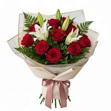 Букет цветов из:  Лилии и Розы в Калуге
