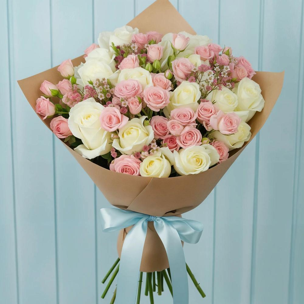 Букет цветов из: Розы в Калуге