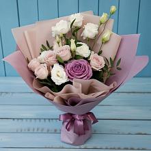Букет цветов из:  Розы и Лизиантусы #REPLACE_PRED# Калуге