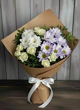 Букет цветов из:  Хризантемы и Розы #REPLACE_PRED# Калуге