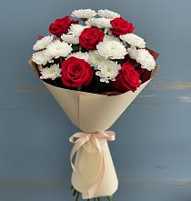 Букет цветов из:  Розы и Хризантемы в Калуге