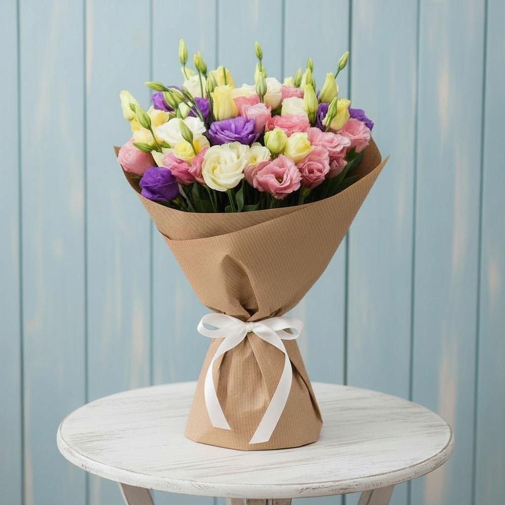 Букет цветов из: Лизиантусы в Калуге