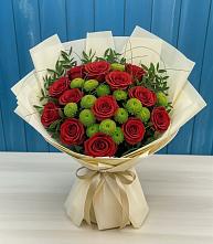 Букет цветов из:  Розы и Хризантемы в Калуге