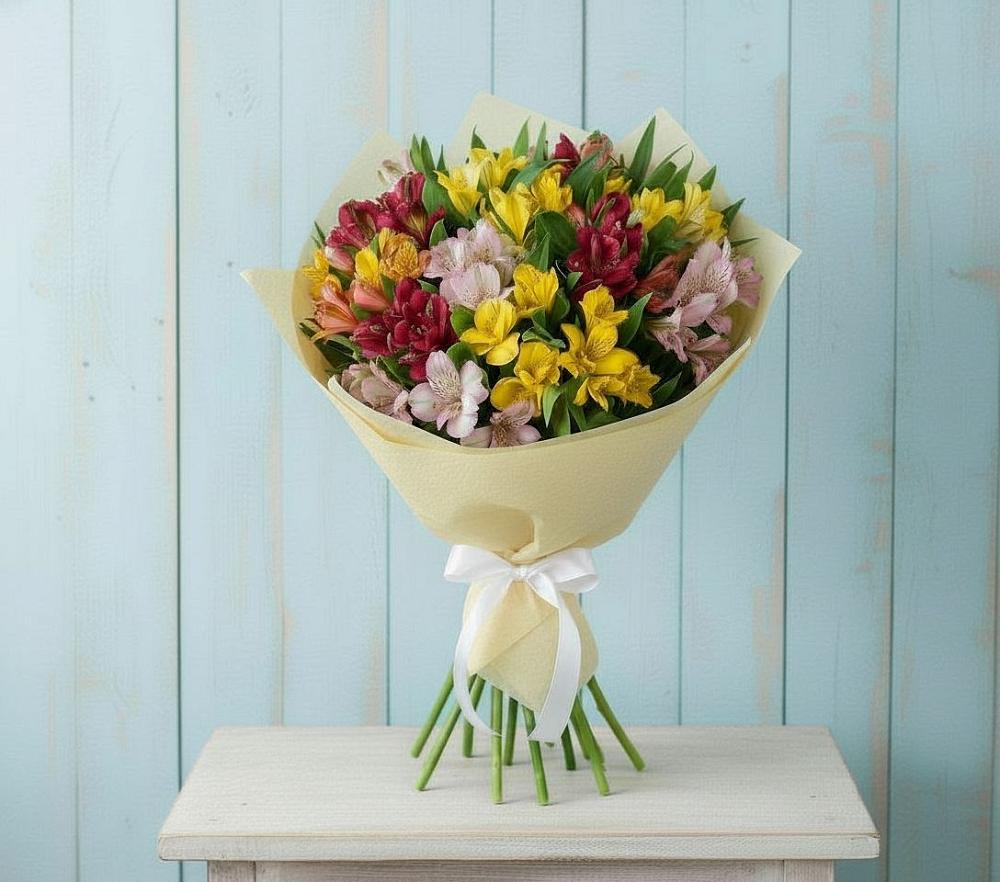 Букет цветов из: Альстромерии в Калуге
