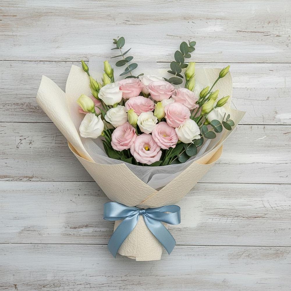 Букет цветов из: Лизиантусы в Калуге